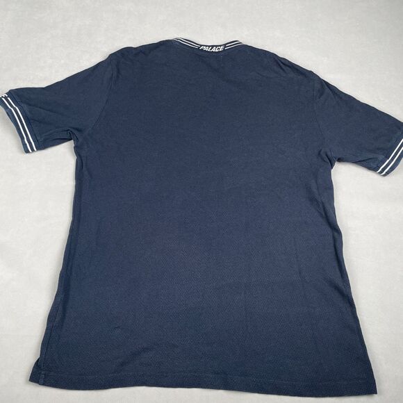 Palace Skateboards Air Flex T-Shirt Men L Navy Blue Mesh Classic Crew Streetwear - Picture 2 of 9